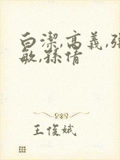 白洁,高义,张敏,孙倩