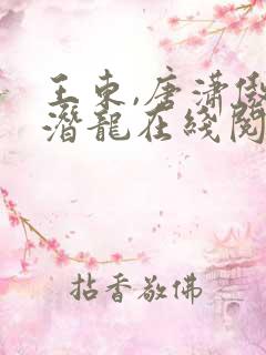 王东,唐潇傲世潜龙在线阅读