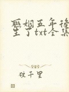 联姻五年后她重生了txt全集免费下载