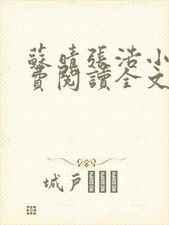 苏晴张浩小说免费阅读全文最新章节
