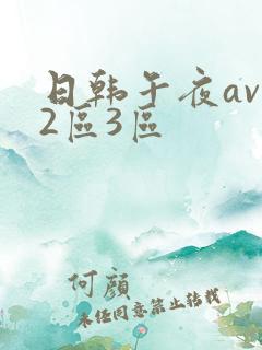 日韩午夜av一2区3区