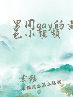 男同gay的黄色小视频