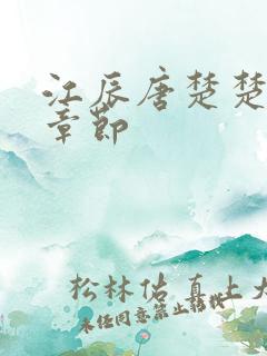 江辰唐楚楚最新章节