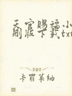 天官赐福小说未删版下载txt