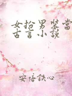 女扮男装当官的古言小说