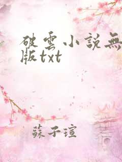 破云小说无删减版txt