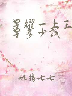 星耀一上王者十星多少钱