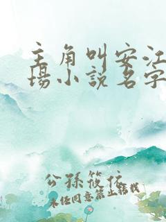 主角叫安江的官场小说名字