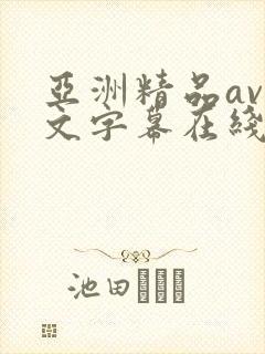 亚洲精品av中文字幕在线