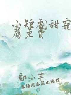 小短剧甜宠剧推荐免费
