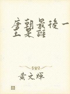 唐朝最后一个帝王是谁