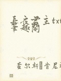 长夜君主txt笔趣阁