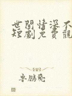 世间情深不过爱短剧免费观看