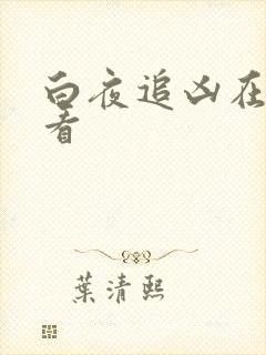 白夜追凶在哪里看