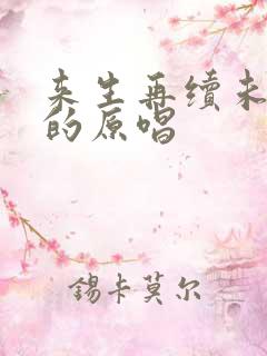 来生再续未了情的原唱