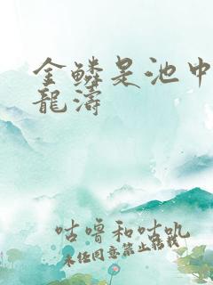 金鳞是池中物侯龙涛