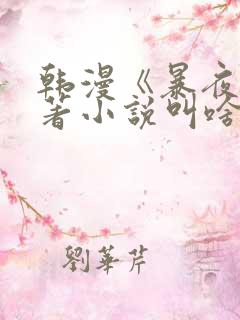 韩漫《暴夜》原著小说叫啥