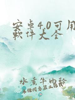 安卓4.0可用软件大全