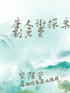 唐人街探案2网剧免费