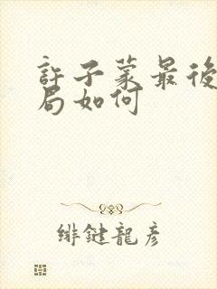 许子蒙最后的结局如何
