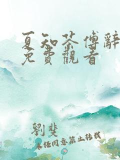 夏知茶傅辞短剧免费观看