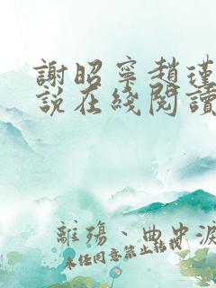谢昭宁赵瑾的小说在线阅读
