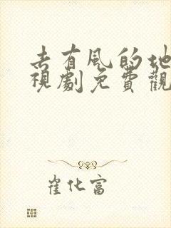 去有风的地方电视剧免费观看在线播放