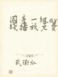 国产一级av在线播放免费