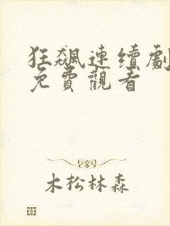 狂飙连续剧全集免费观看