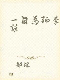 一日为师李超小说