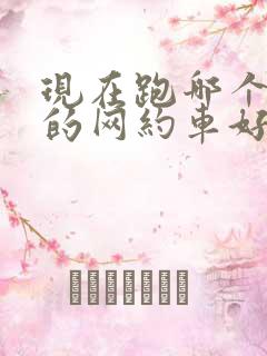 现在跑哪个平台的网约车好