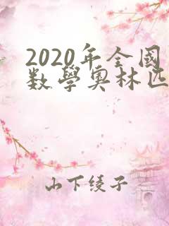 2020年全国数学奥林匹克竞赛试题
