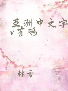 亚洲中文字幕av有码