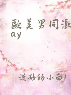 欧美男同激情gay