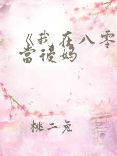 《我在八零年代当后妈