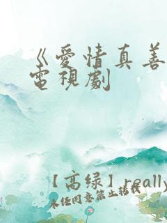 《爱情真善美》电视剧