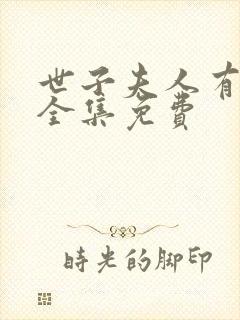 世子夫人有喜了全集免费