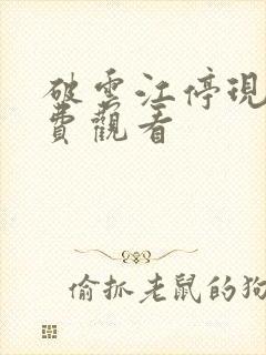 破云江停现在免费观看