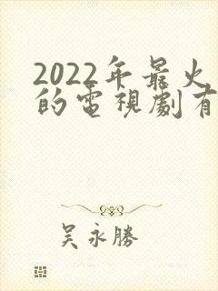 2022年最火的电视剧有哪些