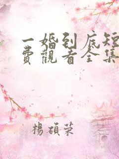 一婚到底短剧免费观看全集