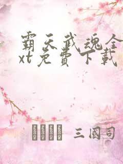 霸天武魂全本txt免费下载