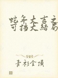蛇年大吉之婚不可挡大结局