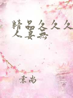 精品久久久久久人妻无