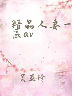 精品人妻一区二区av