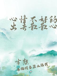 心情不好的时候出去散散心说说