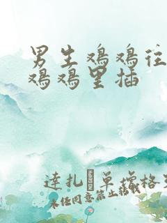 男生鸡鸡往女生鸡鸡里插
