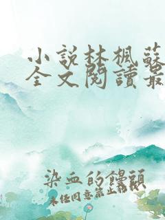 小说林枫苏慕白全文阅读最新章节
