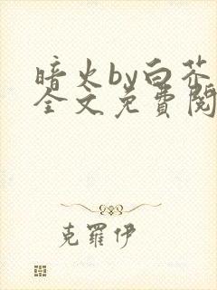 暗火by白芥子全文免费阅读笔趣阁