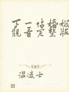 下一站婚姻免费观看完整版
