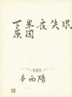 下半夜失眠什么原因